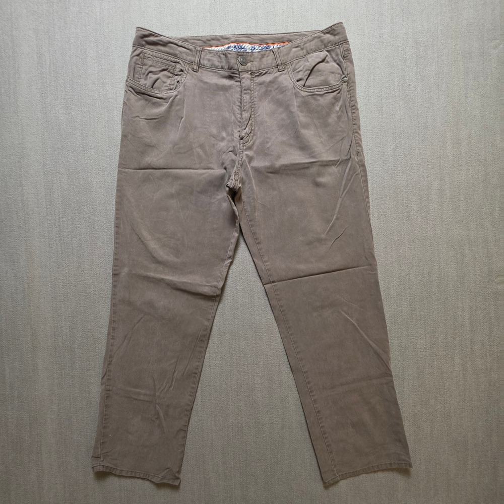 Tommy Bahama Boracay Pants Men 36x30 Brown Straight Leg Chino Five Pocket